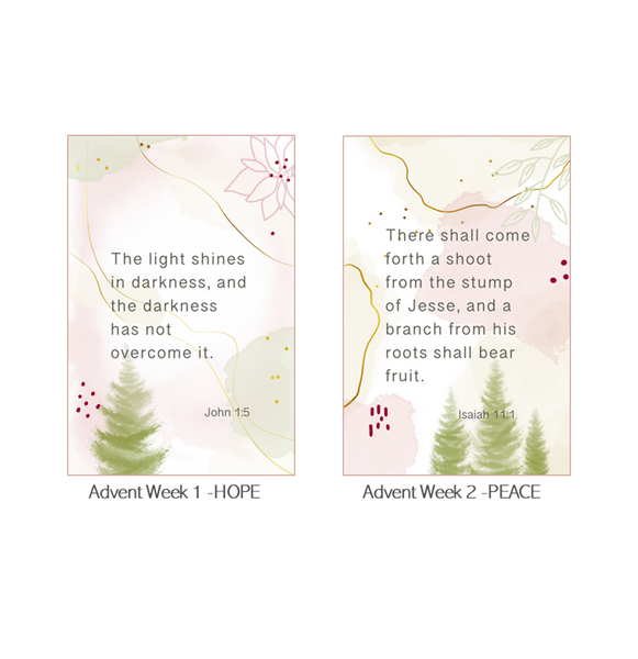 Advent Cards for 2021  (set of 6)