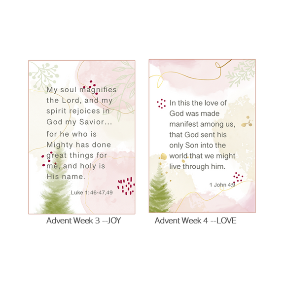 Advent Cards for 2021  (set of 6)