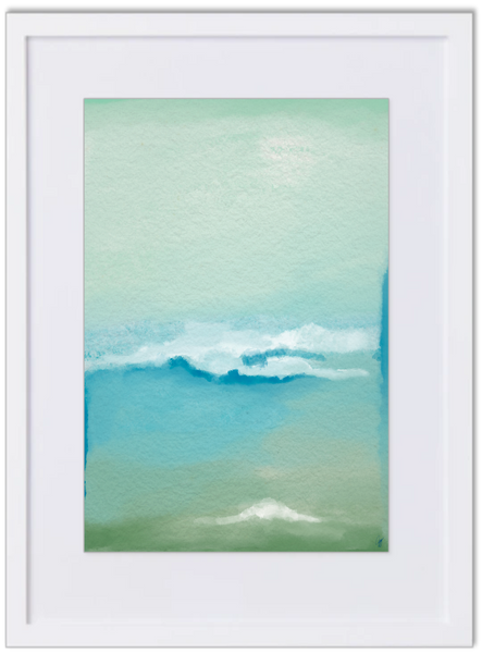 Blue Waves Abstract C  11x14