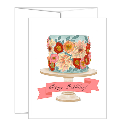 Happy Birthday (floral cake)