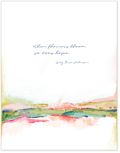 Lady Bird Watercolor  8x10