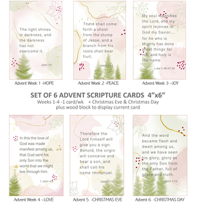 Advent Cards for 2021  (set of 6)