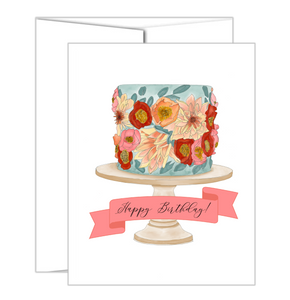 Happy Birthday (floral cake)