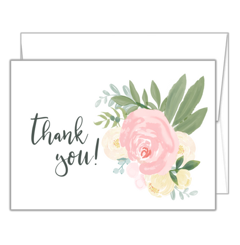 Thank You Card  (rose)